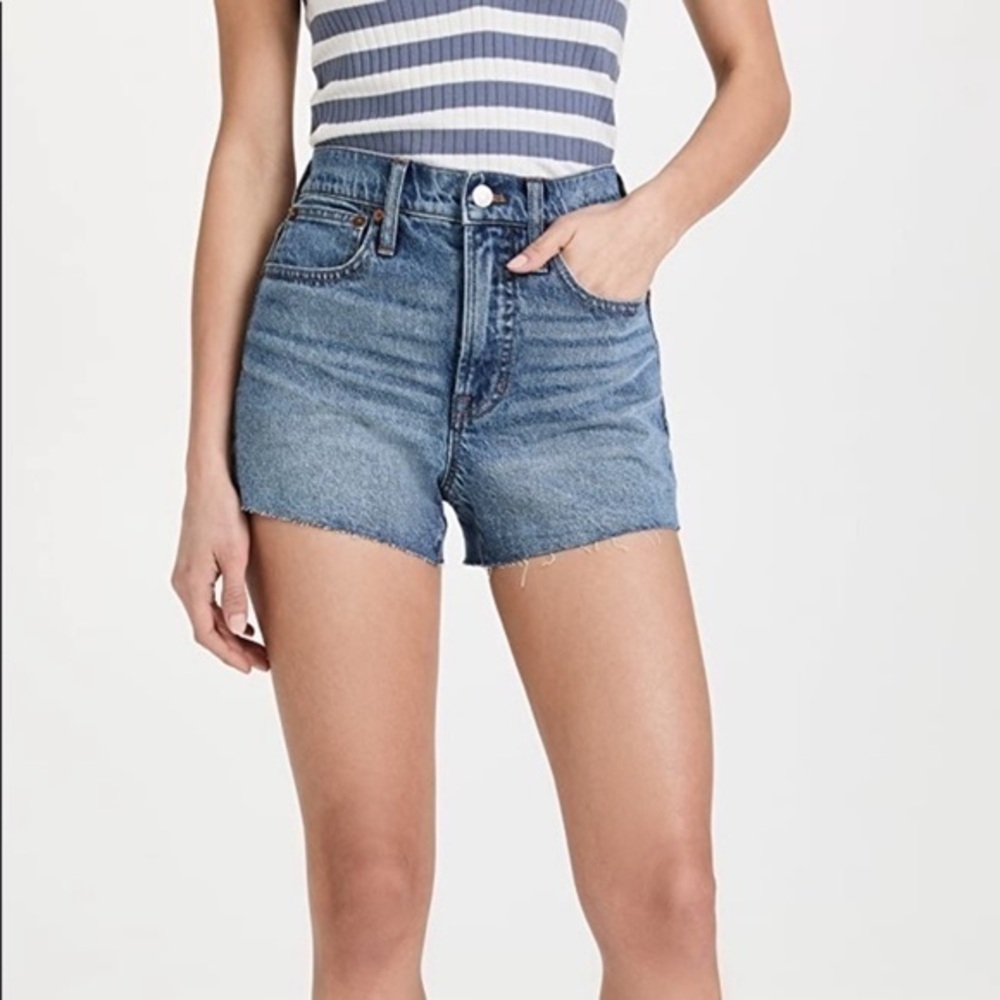 Madewell The Perfect Jean Shorts Raw Hem Denim Shorts